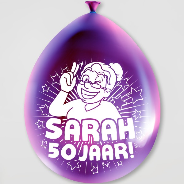 Party ballonnen Sarah (8 stuks)